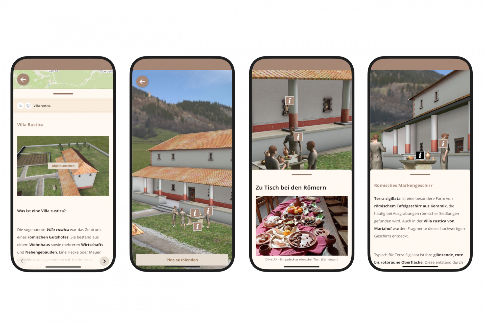 App Screens: Villa Rustica als immersives 3D-Objekt